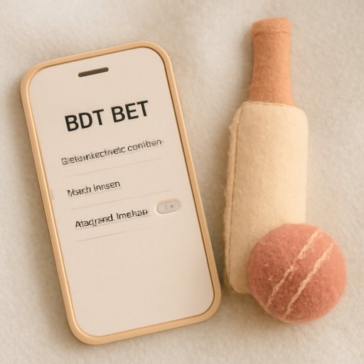 BDT BET অ্যাকাউন্ট সেটিংস খোলা ফোনের ক্লোজআপ